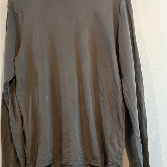 Calvin Klein Gray Long Sleeve Tee Classic Crew Neck - Picture 5 of 6